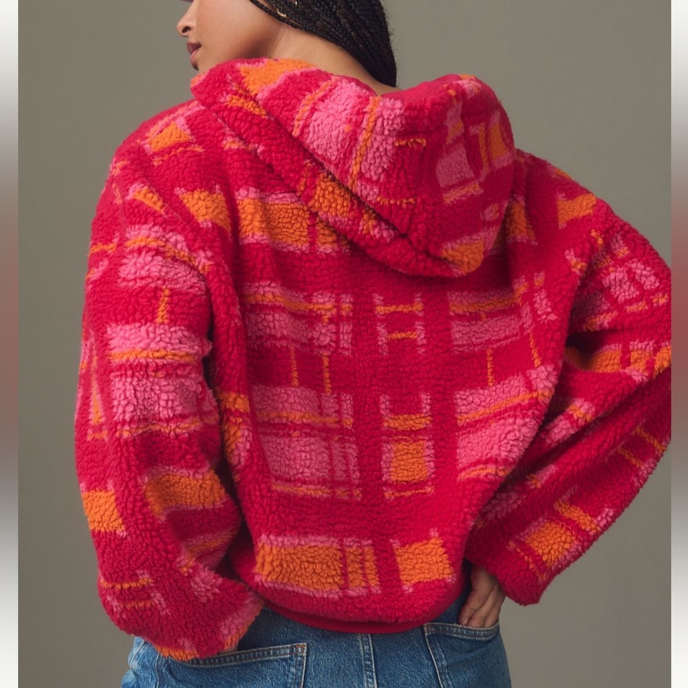 Anthropologie Porridge Quinn Sherpa Fleece Hoodie - Picture 3 of 13